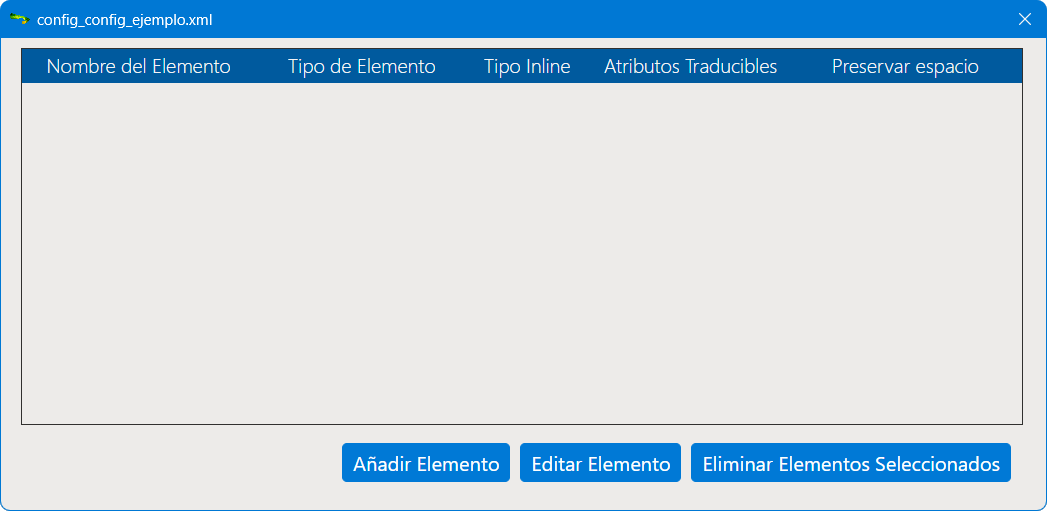 Cuadro de diálogo de configuración gramatical