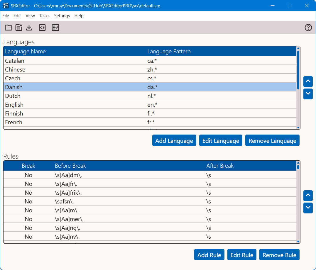 SRXEditor Running on Windows