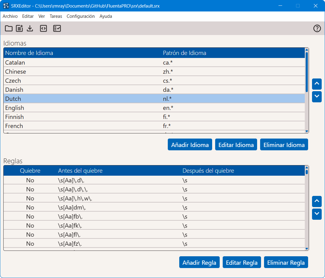 SRXEditor en Windows