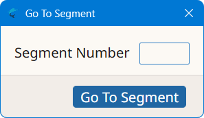 Go To Segment dialog