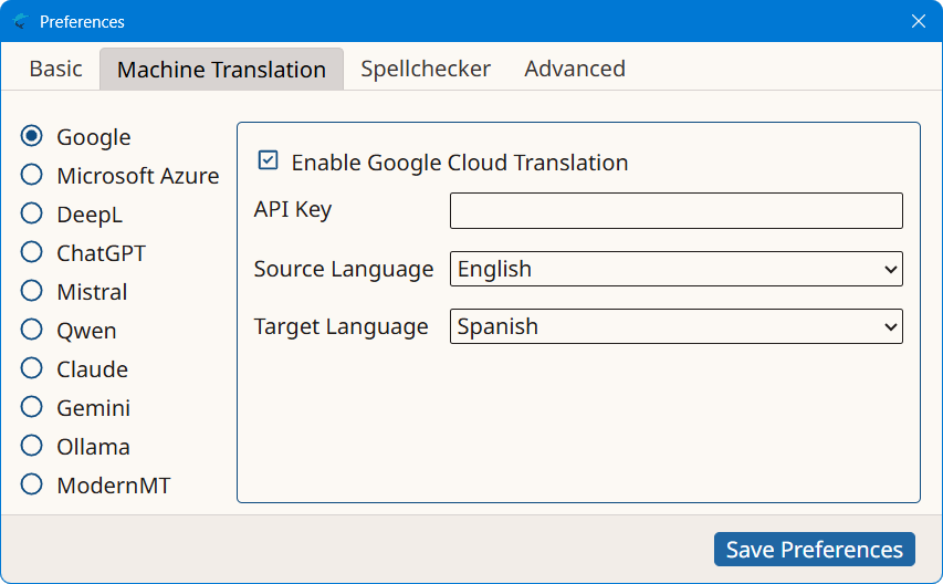 Google Cloud Translation