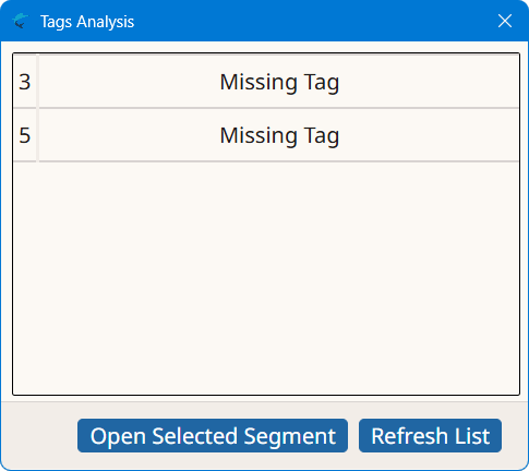 Tag Analysis