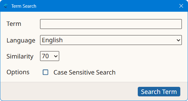 Term Search Dialog