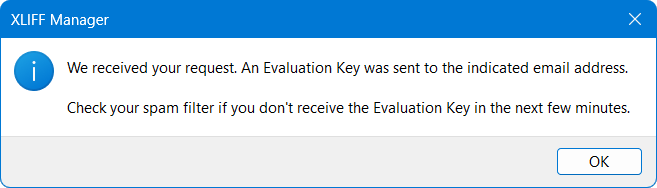Request Received Dialog