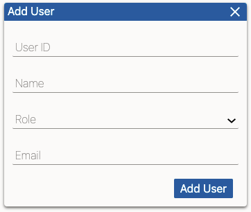 Add user Dialog