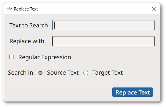 Replace Text Dialog
