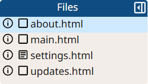 Files Panel