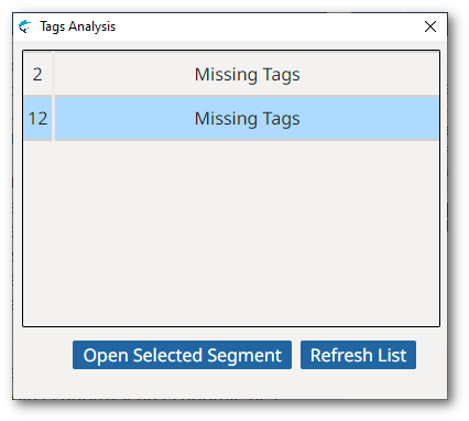 Tag Analysis