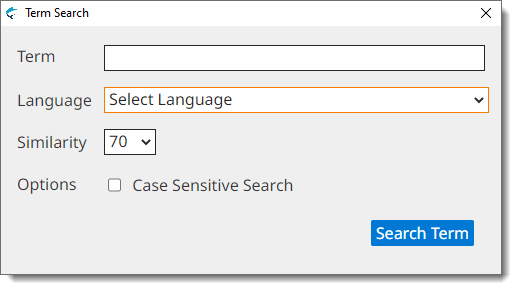 Term Search Dialog