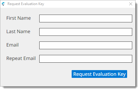Request Evaluation Key Dialog